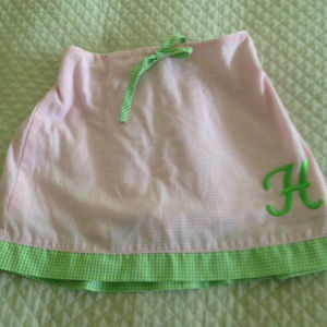 Monday's Child Sz 3 H Monogrammed Skort VGUC+++